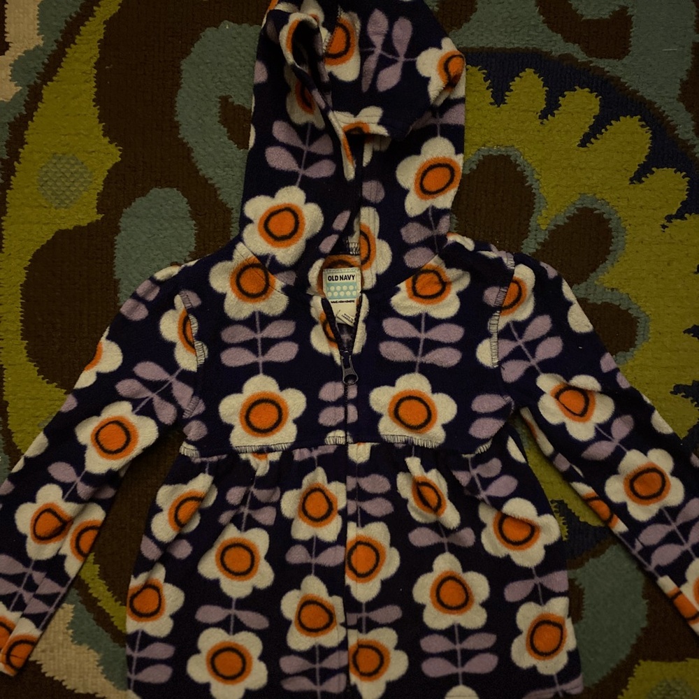 Old Navy Fleece Floral Jacket in Size 3T